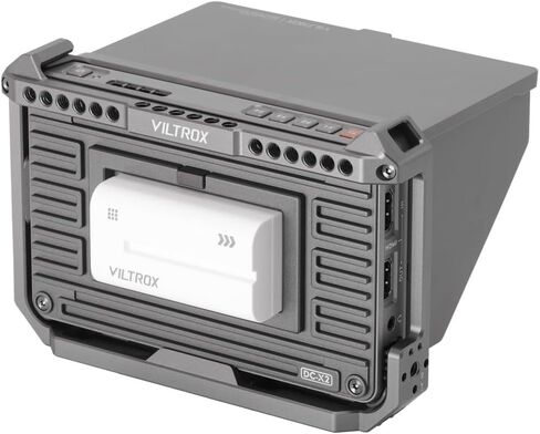 VILTROX DC-X2 6 Inch 2000Nits Camera Video Field Monitor with Rig Cage | Full HD 1920x1080 Touch Screen Director AC Monitor with 4K HDMI Loop in/Out 3D Lut RGB Parade Focus Peaking Full Waveform in Kuwait