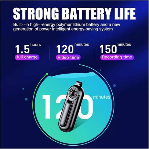 Full HD Mini Wearable Necklace Camera Portable Video & Audio Voice Recording Small Body Recorder in Kuwait