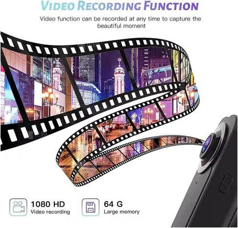 1080P Clip-On Lightweight Body Camera with Motion Detection, Night Vision and 6 Hours Long Battery Life in Kuwait