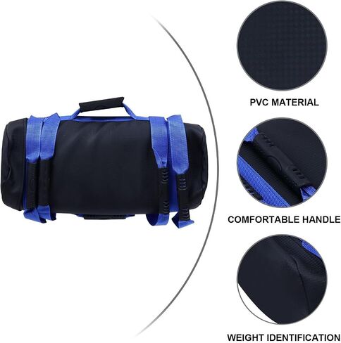 Kisangel Kg Fitness Training Sandbag with Handles for Weight Lifting and Functional Workouts, Sturdy PVC Workout Sandbag to Increase Strength and Endurance in Kuwait