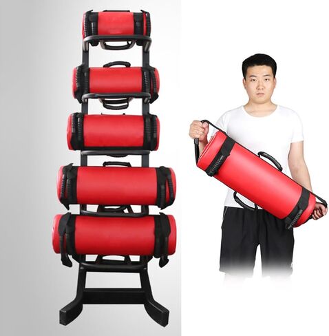 Ciieeo Heavy Duty Workout Sandbags 5kg Leather Exercise Sandbag with No Sand Leakage and Multiple Gripping Options for Cross-Training and Home Gym Use with Storage Pouch in Kuwait