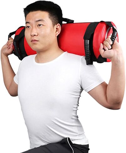 Kg Leather Weighted Sandbag with Multiple Gripping Options and No Sand Leakage for Home Gym and Cross-Training Workouts with Storage Pouch in Kuwait