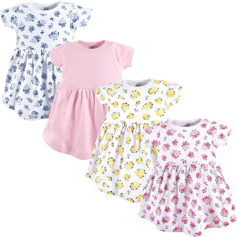Luvable Friends Baby Cotton Dress, 4 Pack in Kuwait