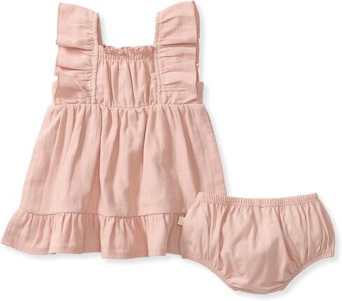 Burt's Bees Baby Baby Girls' Dress and Pantie Set, Infant & Toddler, Short & Long-Sleeve, 100% Organic Cotton in Kuwait