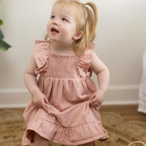 Burt's Bees Baby Baby Girls' Dress and Pantie Set, Infant & Toddler, Short & Long-Sleeve, 100% Organic Cotton in Kuwait