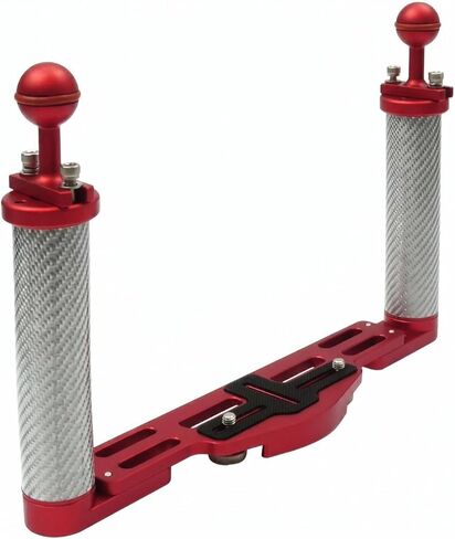 Diving Support Handle Underwater Camera Rig Bracket with Carbon Fiber and Aluminum Build for Comfortable Two Hand Carry Suitable for Dive Schools Beginners Advanced Users, Light Stand in Kuwait