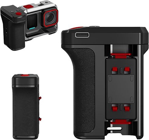 LICAEVEY Quick Release Bluetooth Camera Grip for Ace Pro 2/X5, Magnetic Detachable Handle with Remote Shutter, Long Battery Life & Expansion Cold Shoe Mount in Kuwait