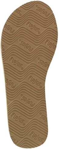 Flojos Women's Fiesta Flat, White/Tan, 8 M US in Kuwait