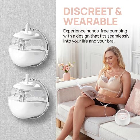 Wearable Silicone Milk Collection Cups, 2 Pack Hands-Free Breast Milk Collector, Soft Food-Grade Silicone Shells for Leaking, Works with Baby Buddha,Spectra,Ameda MYA,Zomee,Freemie(24mm) in Kuwait