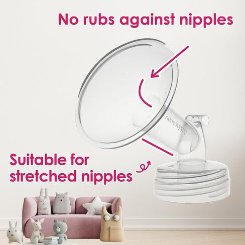 Nenesupply 24mm Flange Pump Parts Compatible w Spectra S2 S1 Breast Pumps Replacement Kit for Spectra Pump Parts S2 Parts S2 Accessories Inc Flange Duckbill Valve Backflow Protector in Kuwait