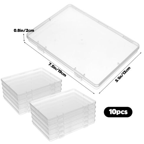 10-Pack Clear Flat Breast Milk Freezer Storage Organizer - 7.4"x5.1" Reusable Flattening Tray, Large Capacity Space-Saving Breast Milk Freezer Storage Kit for Organization Freezer Bag in Kuwait