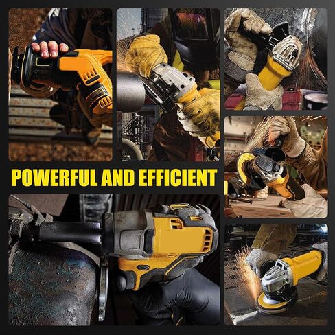 2Pack 12000mAh High Capacity DCB206 Replacement for Dewalt 20V Max Battery | Compatible with Dewalt 20V Battery DCB200 DCB201 DCB203 DCB207 DCD/DCF/DCG Series Power Tools in Saudi Arabia