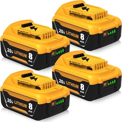 2Pack 12000mAh High Capacity DCB206 Replacement for Dewalt 20V Max Battery | Compatible with Dewalt 20V Battery DCB200 DCB201 DCB203 DCB207 DCD/DCF/DCG Series Power Tools in Saudi Arabia