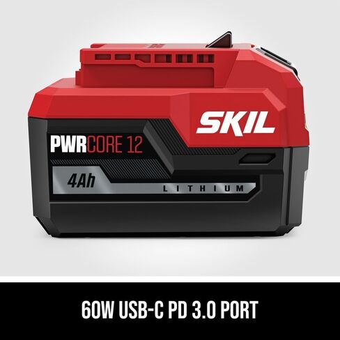 SKIL PWRCORE 12 4.0Ah 12V USB-C Battery-BY5040A-00 in Kuwait