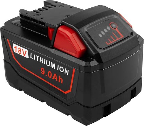 9.0Ah 18V 48-11-1880 Replace for Milwaukee MK-18 Battery Compatible with 48-11-1850 48-11-1860 48-11-1845 48-11-1828 Cordless Power Tools Battery in Kuwait