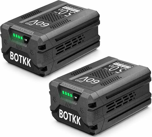 Upgraded! 5000mAh Replacement for Greenworks 60v Battery LB60A02 LB60A03 LB602 LB6025 Compatible with greenworks 60V Cordless Power Tools in Saudi Arabia