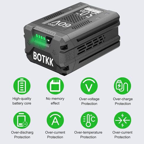 Upgraded! 5000mAh Replacement for Greenworks 60v Battery LB60A02 LB60A03 LB602 LB6025 Compatible with greenworks 60V Cordless Power Tools in Saudi Arabia