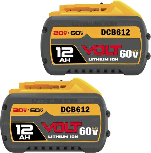 12000mAh Replace for Dewalt 20V/60V Max Lithium Ion Battery DCB612 DCB615 DCB609, Compatible with Dewalt 20V/60V Cordless Power Tools in Kuwait