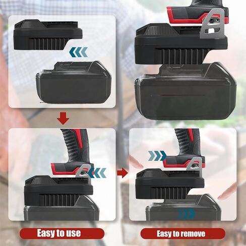 UNIKI Battery Adapter for makita 18V Battery to for Milwaukee Tool，Fit for makita 18V Lithium Batteries, Work for Milwaukee M18 18V MAX Cordless Tool in Kuwait
