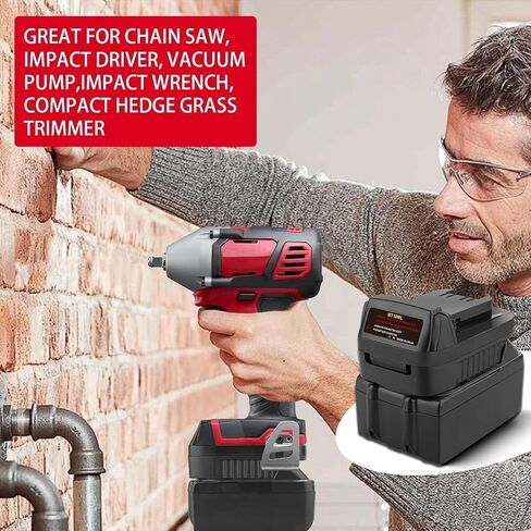 UNIKI Battery Adapter for makita 18V Battery to for Milwaukee Tool，Fit for makita 18V Lithium Batteries, Work for Milwaukee M18 18V MAX Cordless Tool in Kuwait