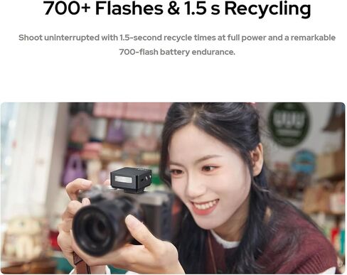 GODOX iT20R TTL Camera Speedlite 700 Flashes, 1.5-Second Recharge time, 1/8000s HSS Camera Flash with Magnetic Diffusers and Color Filters for Ricoh GRIII/IIIX/IIIX HDF (Black) in Kuwait