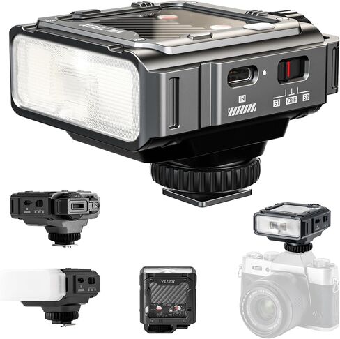VILTROX Spark Z3-F TTL Camera Flash for Fujifilm (Green, Z3-(F-Mount)) | GN16 Retro Hot Shoe Flash with TTL & Manual Modes, USB-C Rechargeable Compact Speedlite with Adjustable Brightness in Kuwait