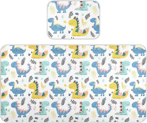 Cartoon Cute Dinosaur Cooling Baby Mattress pad Protector 28" x 52" Washable Bed Pads for Kids, Adult in Kuwait