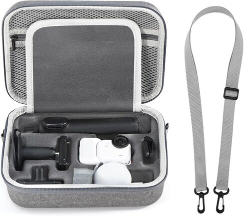 Carrying Case for Insta360 Go Ultra Creator Bundle, Large Capacity Storage Bag Portable Travel Organizer Protective Cover with Shoulder Strap for Go Ultra Camera Accessories in Saudi Arabia