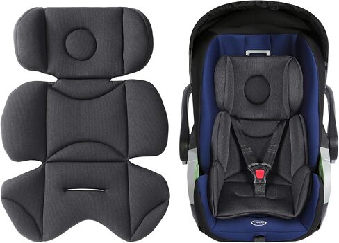 Infant Car Seat Insert – Breathable Head Support for Newborn to Toddler 0-3 Years, Soft Non-Sticky Baby Car Seat Cushion, Universal Carseat Insert Support for Stroller, Swing & Carrier in Kuwait