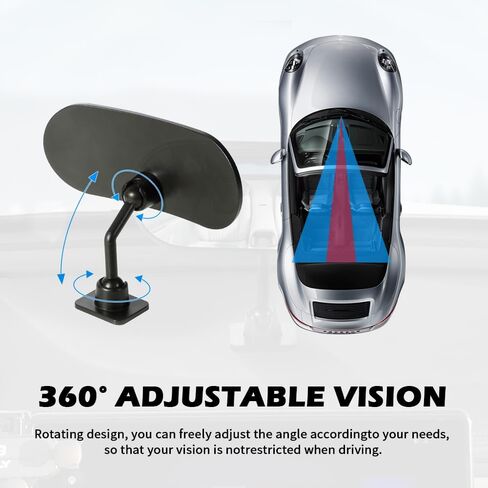 HD Car Mirror for Baby,360° Adjustable Rear View Mirrors Provides a Wide Field of Vision & Observation of the Rear Seat,Clip-on/Stick-on Convex Mirrors Baby Mirror for Car in Kuwait