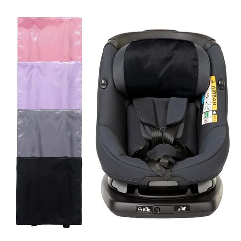 Tegeme 4 Pcs Silk Car seat Head Cover for Baby Satin Cover,Dark Colors in Kuwait