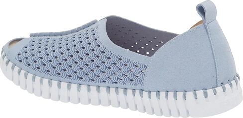 Ilse Jacobsen Women's Tulip 9377 Open-Toe Slip-On Flat | Lightweight Comfort Shoe | Breathable Laser-Cut Upper | Flexible Rubber Sole in Kuwait