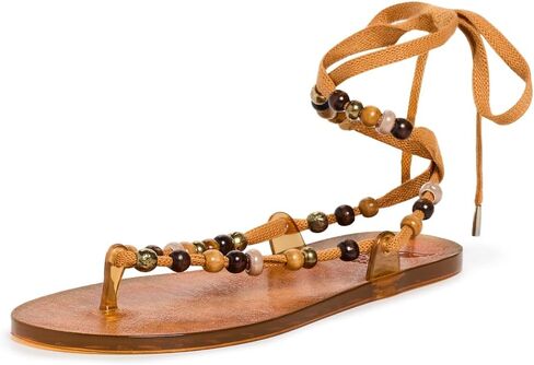 Ancient Greek Sandals Women's Esther Bead Sandals in Kuwait