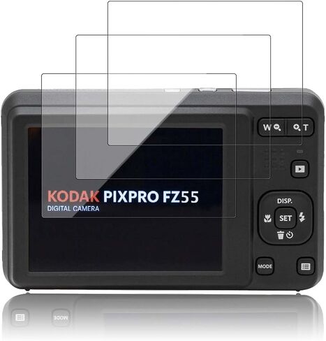 NOUKAJU Screen Protector for KODAK PIXPRO FZ55, HD Tempered Glass,9h Hardness,Scratch,Anti-Fingerprin,Tempered Glass Film Guard for KODAK PIXPRO FZ55[2 Pack] in Kuwait