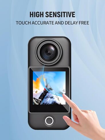 2-in-1 Screen Protector for SJCAM C300 with Lens Film 6-Pack | Anti-scratch Anti-fingerprint High Sensitive (Not Tempered Glass) in Kuwait