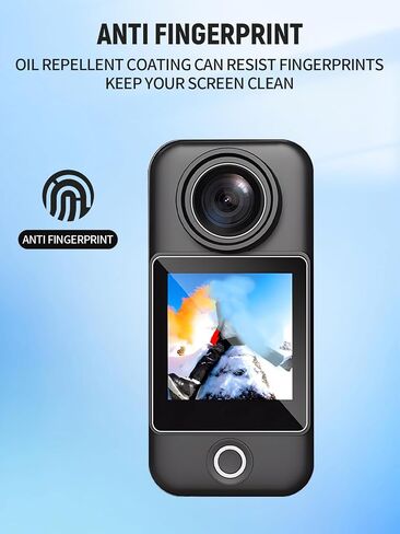 2-in-1 Screen Protector for SJCAM C300 with Lens Film 6-Pack | Anti-scratch Anti-fingerprint High Sensitive (Not Tempered Glass) in Kuwait