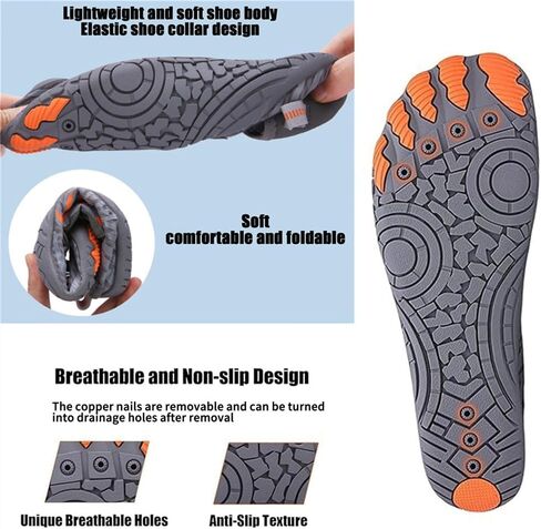 Grounding Shoes with Copper,Hike Barefoot Shoes Women Men Beach Pool Hiking Walking Footwear，Wide Toe Box, Non-Slip, Lightweight & Breathable in Kuwait