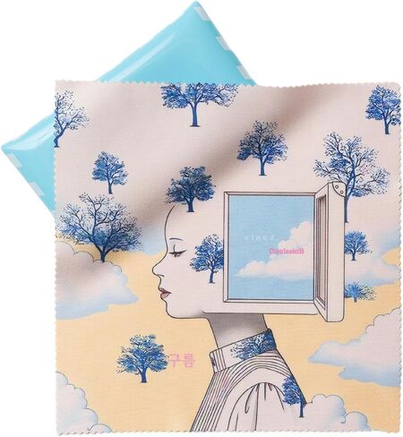 Artistic Microfiber Cleaning Cloth (2-Pack) – Cloud Wonderland Series 01: Suitcase (Cloud) in Kuwait