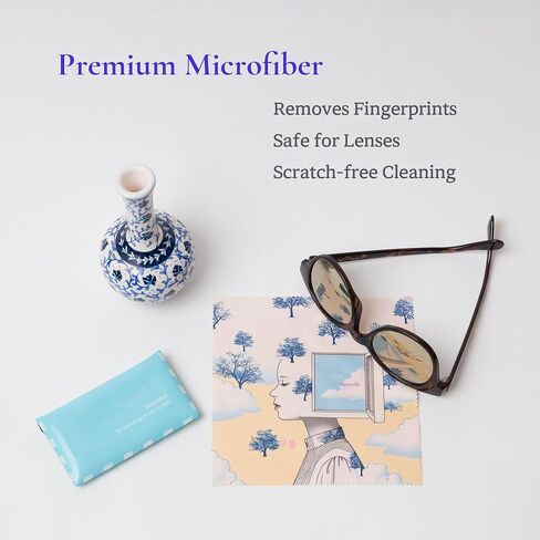Artistic Microfiber Cleaning Cloth (2-Pack) – Cloud Wonderland Series 01: Suitcase (Cloud) in Kuwait