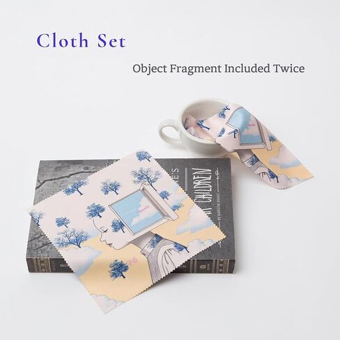 Artistic Microfiber Cleaning Cloth (2-Pack) – Cloud Wonderland Series 01: Suitcase (Cloud) in Kuwait