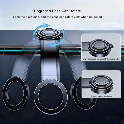 Flexible Magnetic Car Phone Holder for Ford Mustang 2024-2026, Dashboard Car Phone Holder Car Mount Bendable for All Smartphones in Kuwait
