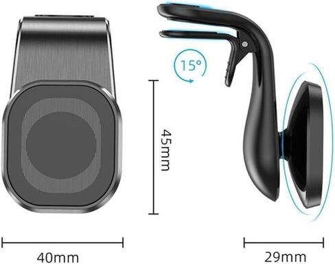 Magnetic Car Phone Mount Compatible for Rivian R1S 2022-2025 | Air Vent Phone Holder Strong Hands Free Cradle Alloy 360 Rotation Anti Shake，1 Pack in Kuwait