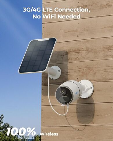 REOLINK 2K LTE Celluar Security Camera - 4G No WiFi, Rechargeable Battery, Wireless Solar Powered, 4MP Night Vision, 2-Way Talk, Smart Person/Vehicle Detection, Go Plus+Solar Panel, Updated Version in Kuwait