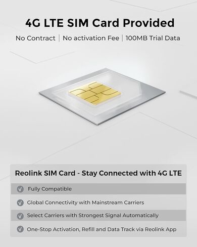 REOLINK 2K LTE Celluar Security Camera - 4G No WiFi, Rechargeable Battery, Wireless Solar Powered, 4MP Night Vision, 2-Way Talk, Smart Person/Vehicle Detection, Go Plus+Solar Panel, Updated Version in Kuwait
