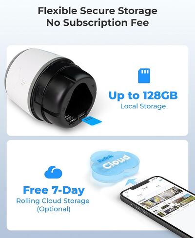 REOLINK 2K LTE Celluar Security Camera - 4G No WiFi, Rechargeable Battery, Wireless Solar Powered, 4MP Night Vision, 2-Way Talk, Smart Person/Vehicle Detection, Go Plus+Solar Panel, Updated Version in Kuwait
