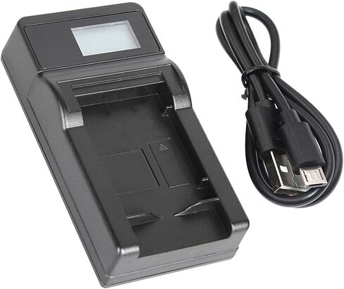 LCD Micro USB Battery Charger for Panasonic Lumix DMC-FX7, DMC-FX8, DMC-FX9 Digital Camera in Kuwait