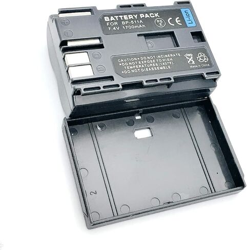 Battery 2 Pack and LCD USB Travel Charger for Canon ZR10, ZR20, ZR25MC, ZR30MC, ZR40, ZR45MC MiniDV Camcorder in Kuwait