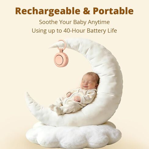 Pink Noise Sound Machine Battery Mini White Noise Machine 30 Soothing Sounds 4 Timers Memory Function for Baby Kids Adults Brown NoiseSleep Machine for Home Travel Office Therapy in Kuwait
