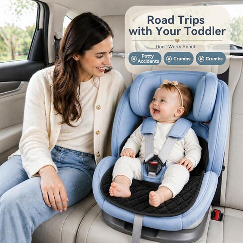 Potty Training Car Seat Protector Cover: Waterproof Soft Piddle Pads for Toddlers, Child, Baby Carseat, Toddler Toilet Training Travel-Friendly Universal Washable Liner Mat for Spills, Nappy Leaks | Waterproof Soft Piddle Pads for Toddlers Child Baby Cars in Kuwait