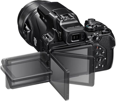 NIkon COOLPIX P1000 Superzoom Digital Camera | 125x Optical Zoom with Image Stabilization 16 MP 4K Ultra HD Video Wi-Fi Connectivity RAW Format and Rotating LCD Screen (Black) in Kuwait